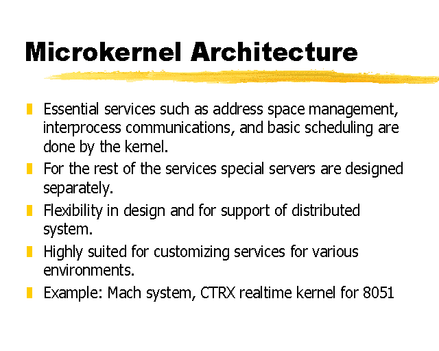 microkernel architecture