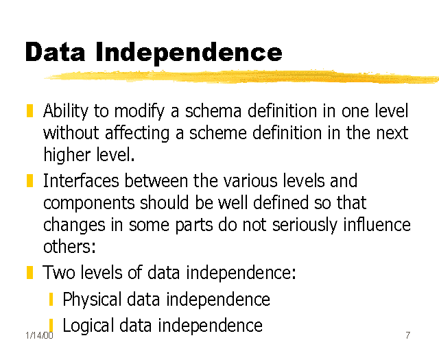 data-independence