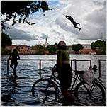 Amid Floods, Brazilian Town Wades On