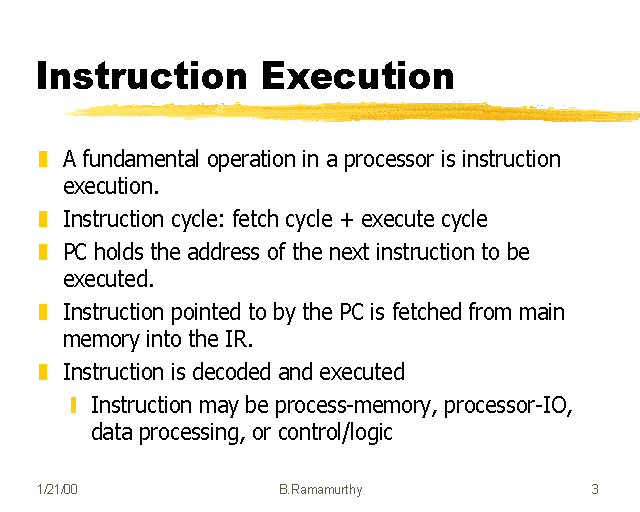 Instruction Execution