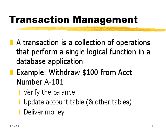transaction management services
