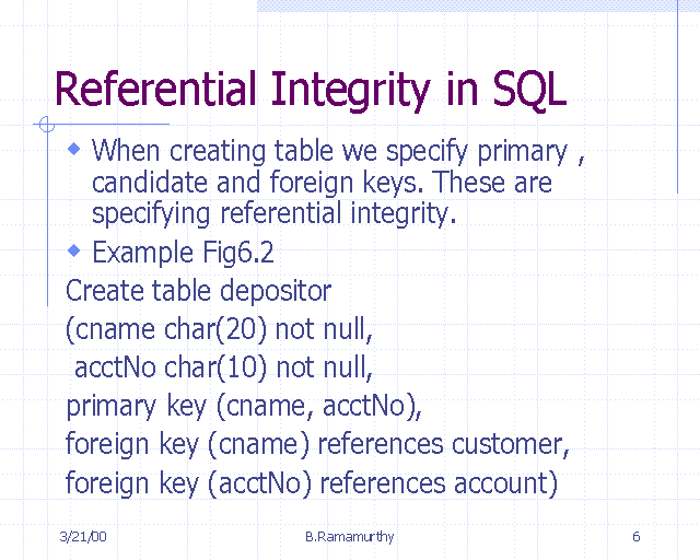 referential integrity