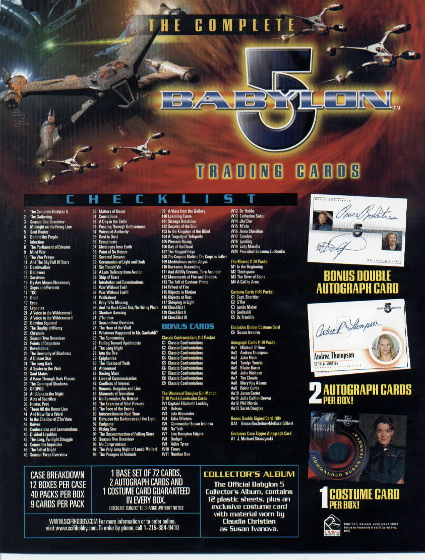 Babylon 5 ccg Severed Dreams Rare Cards Precedence 
